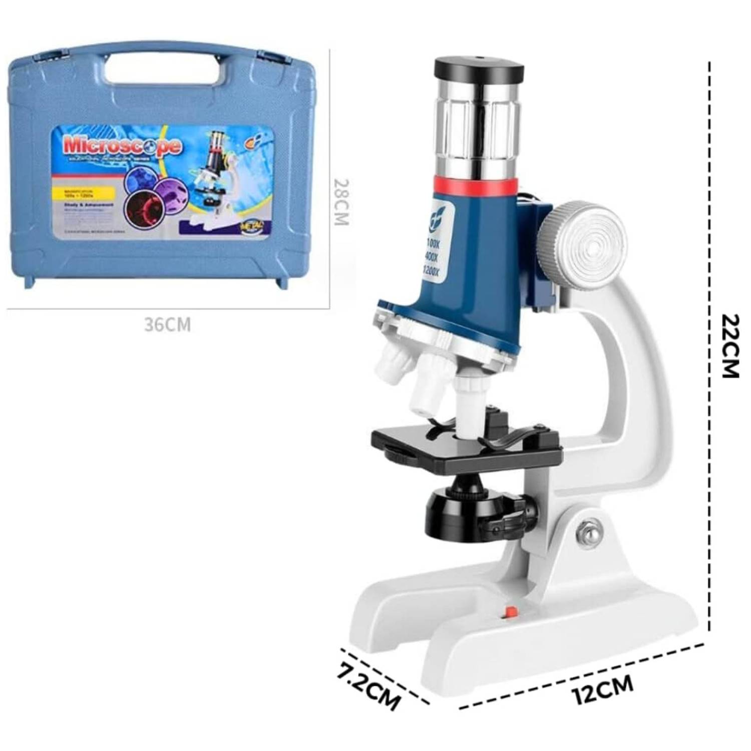 Kids Microscope Kit — Specifications and dimensions
