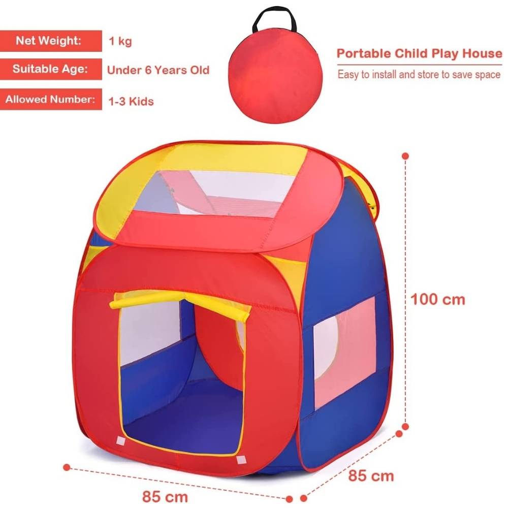 บ้านของเล่นป๊อปอัพ — ข้อมูลจำเพาะและขนาด